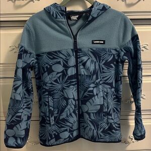 Lands End Kids Hooded Zippered Fleece